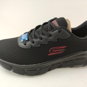 SKECHERS sneaker mesh nero