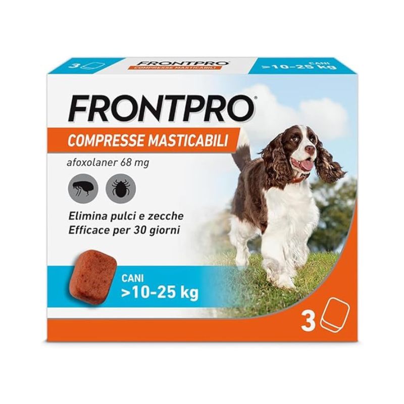 Frontpro antiparassitario per cani 10 – 25 kg 3 compresse