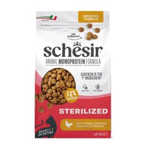 Schesir cat animal monoprotein formula adult sterilized pollo 1,5kg