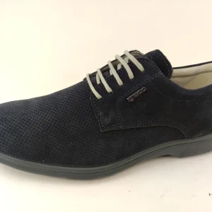 IGI&CO stringata in pelle suede blu