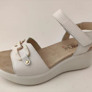 ENVAL SOFT sandalo zeppa pelle bianco